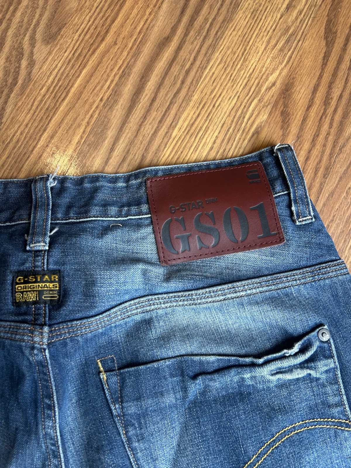 G Star Mens Blue Jeans Bottoms 34×34 Mens Clothing