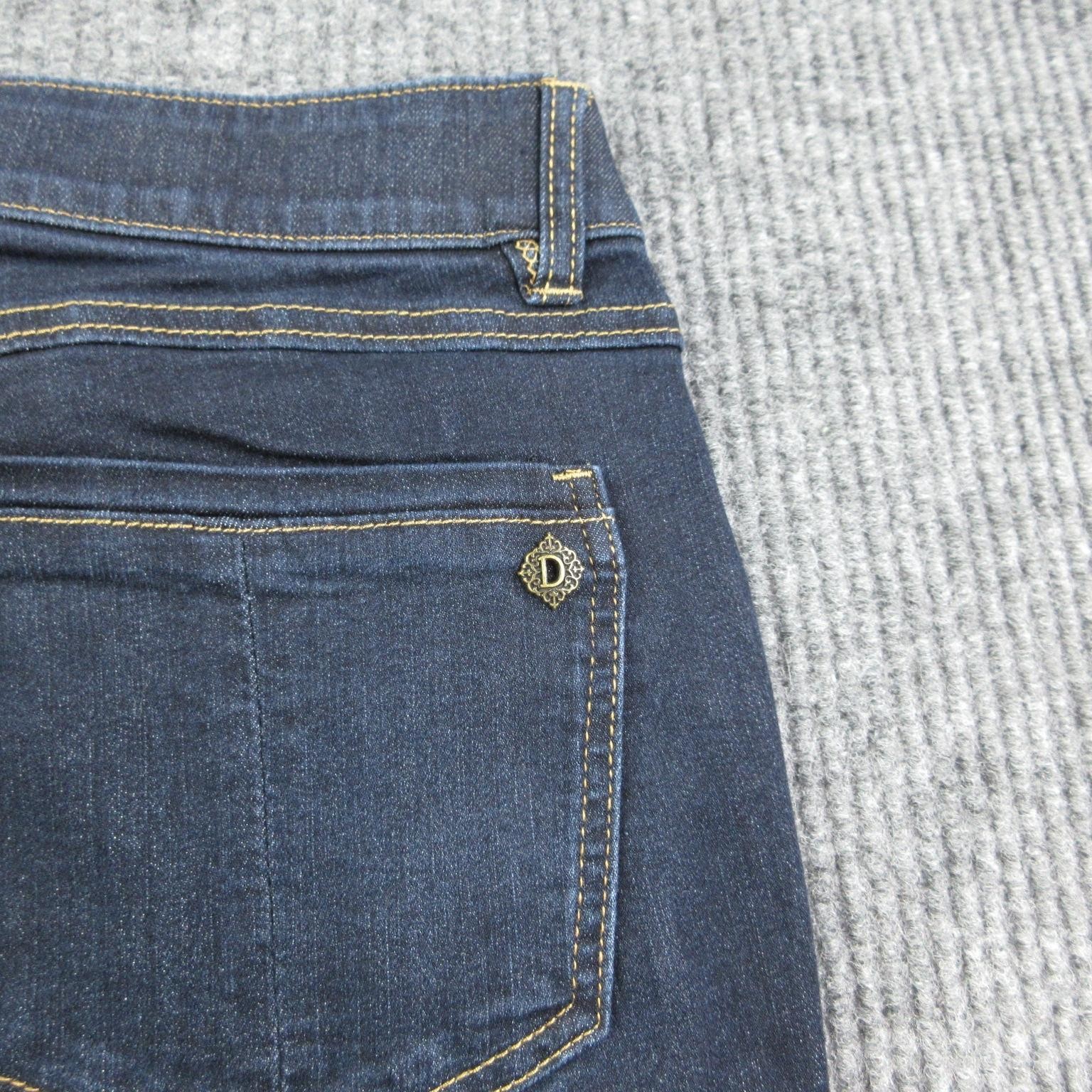 Democracy Jeans Womens 14P Blue Flared Mid Rise Ab’solution Stretch 33×29* NWT
