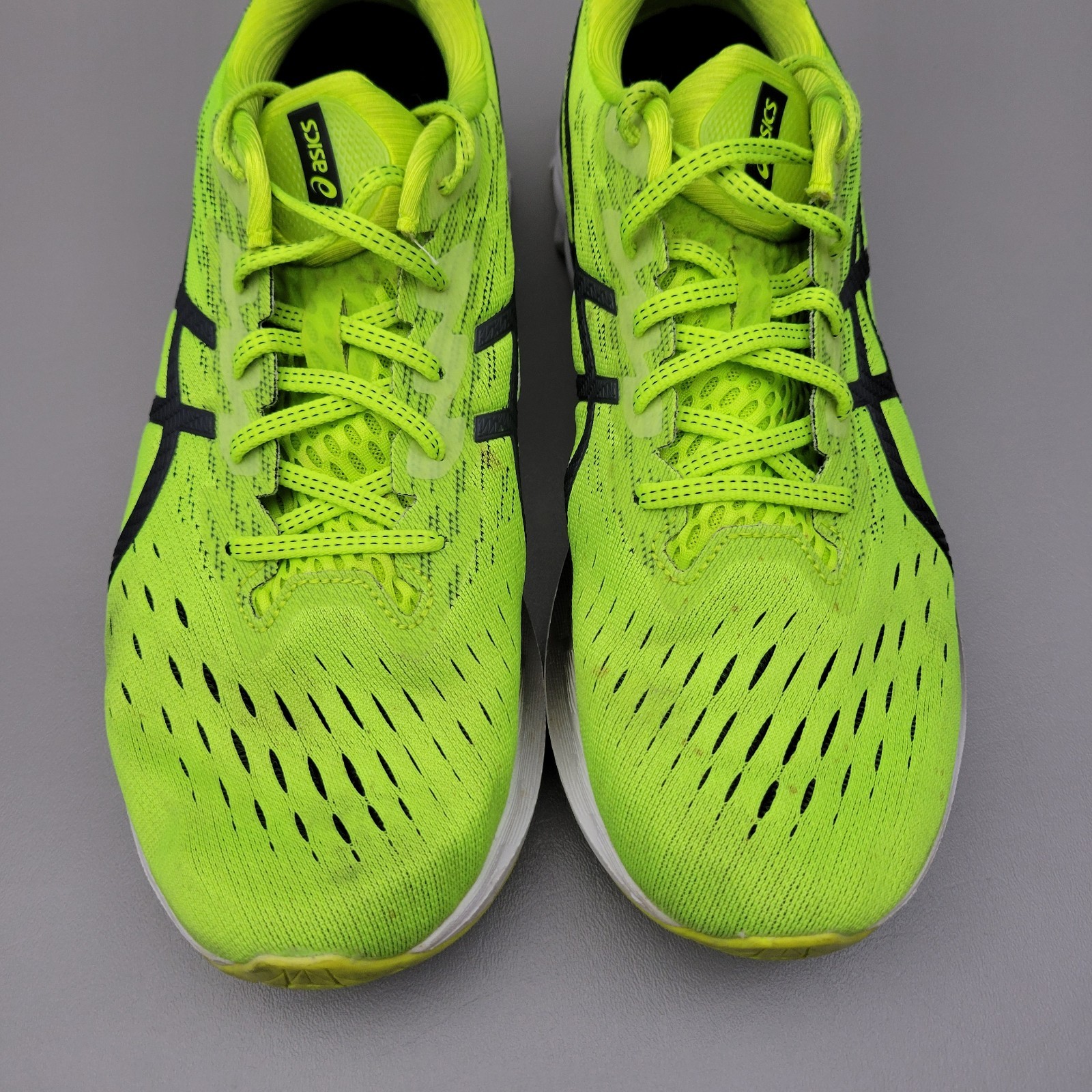 ASICS Novablast 2 Shoes Mens Size 12 Green FF Blast Running Trainer 1011B192