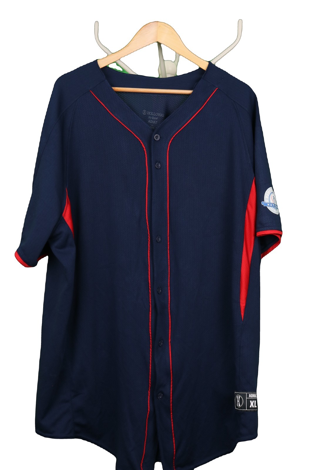 Holloway National Showcase 14U Baseball Jersey Navy Mens XL 44-46 in