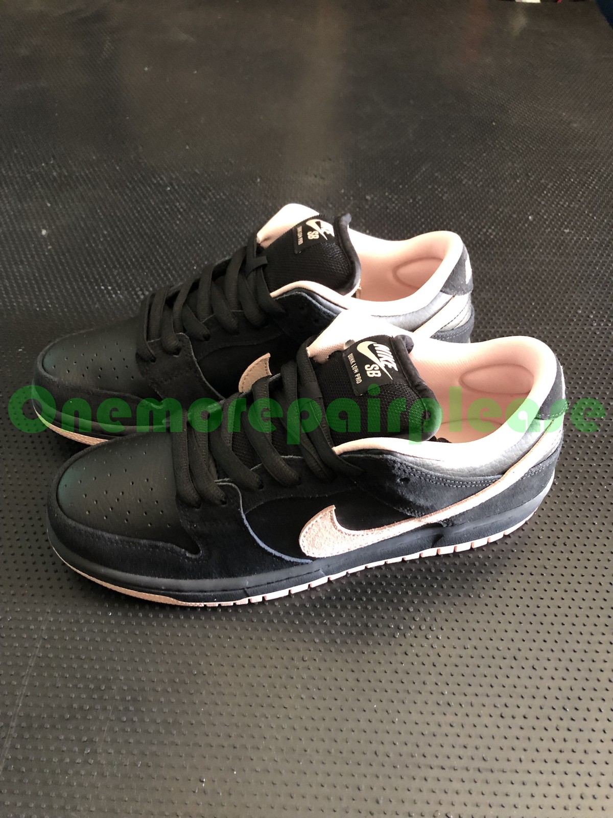 Nike SB Dunk Low Pro BQ6817-003 Black Washed Coral-Black Size 8