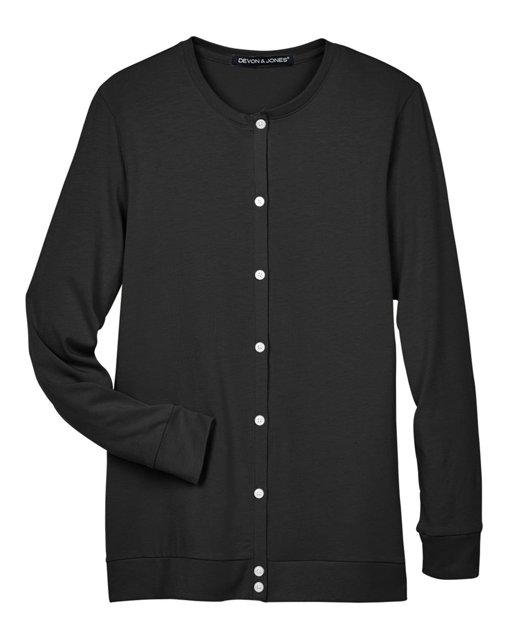 🔥 Devon & Jones Women Perfect Fit Ribbon Cardigan Shirt Up To 3XL DP181W