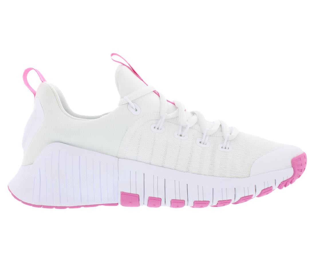 Nike Free Metcon 6 Womens Shoes Size 11, Color: White/Playful Pink