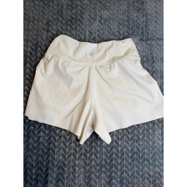 Yogalicious Lux Shorts Cream Off White Crossover Waist Activewear Small 0047