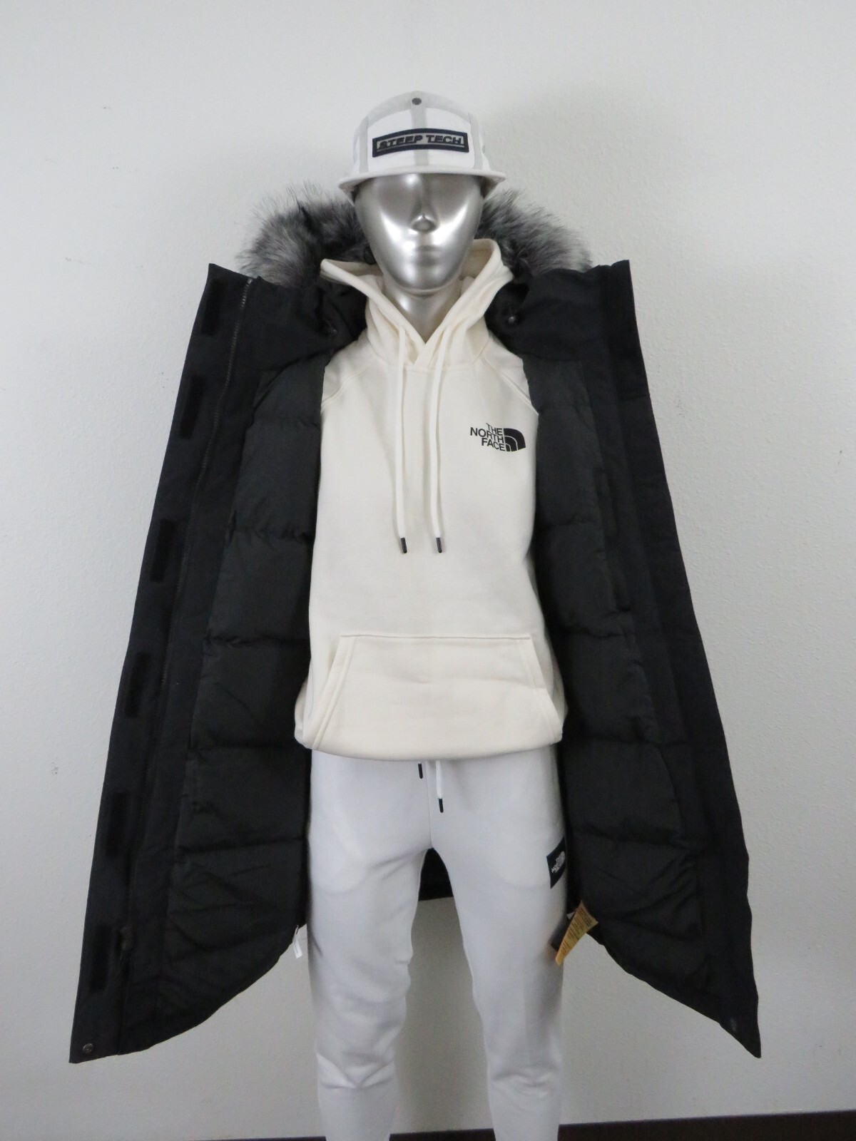 Womens The North Face Arctic Parka Down Waterproof Warm Winter Jacket Black $350