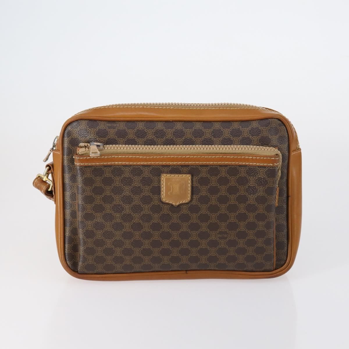 CELINE Fendi Gucci Cartier Macadam Canvas Pouch Leather 8 Set Blue Auth 148967