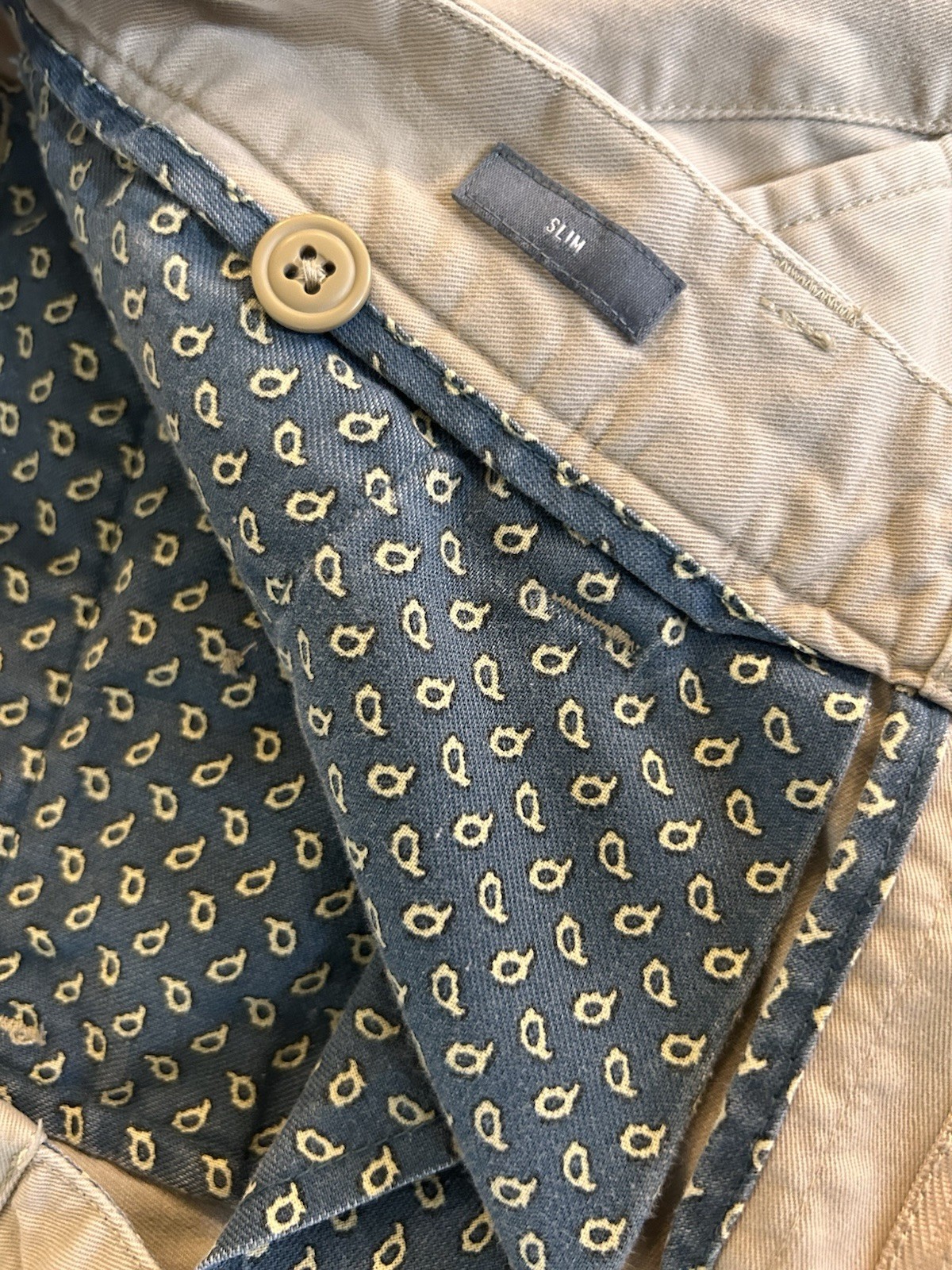 Bonobos Men’s Flat Front 31×30 Slim Khaki Chino Pants