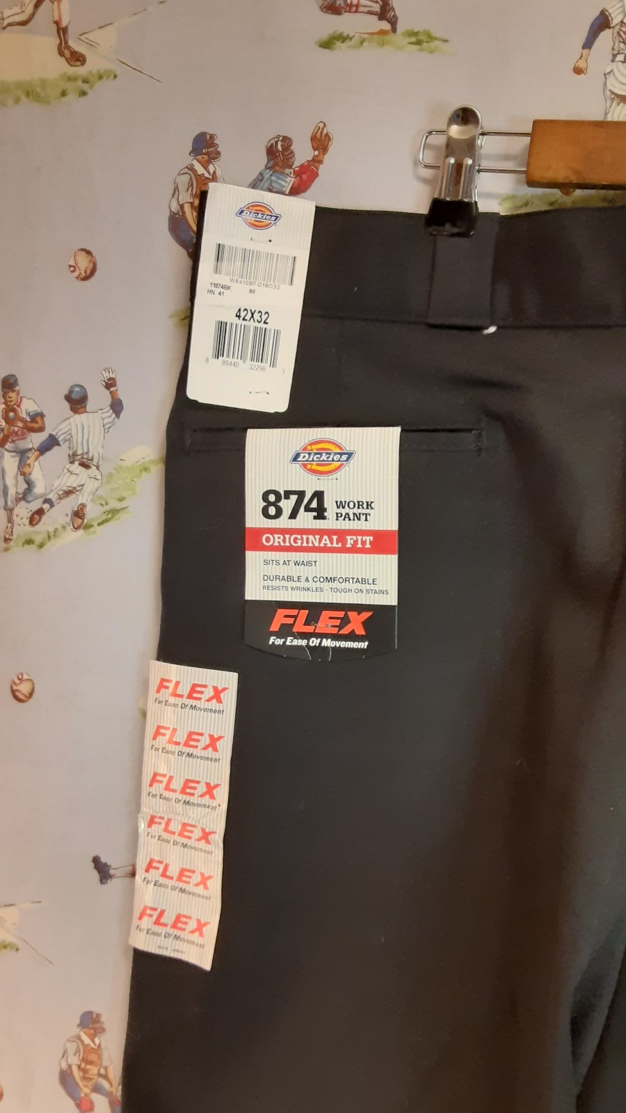 👀 Dickies Men’s 874 Work Pants Original Fit Mens Size 42×32 Dark Blue Workwear