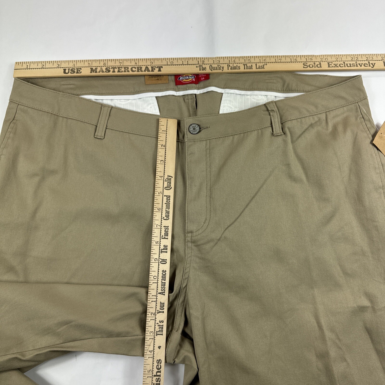 Dickies Skinny 4 Pocket Khakis Juniors 24 Mid Rise Chinos Slacks Trouser Stretch