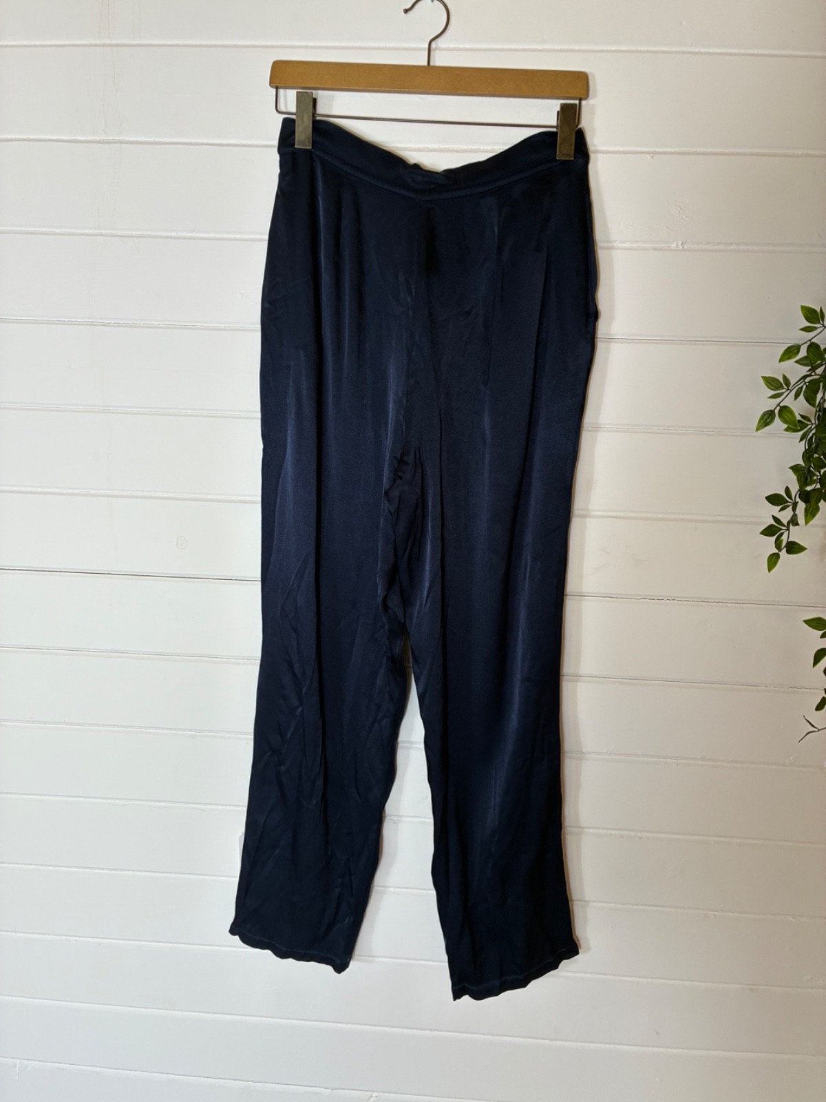 GHOST LONDON DEEP BLUE VISCOSE TAPERD TROUSERS SIZE M BNWT APPROX 10 12 SUMMER