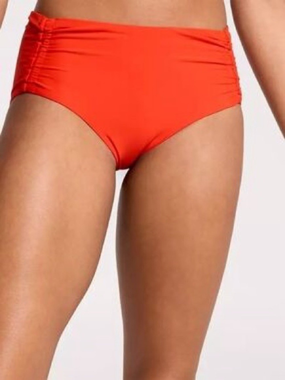 NWT CALIA Ruched Bikini Bottoms in Deep Red, Medium