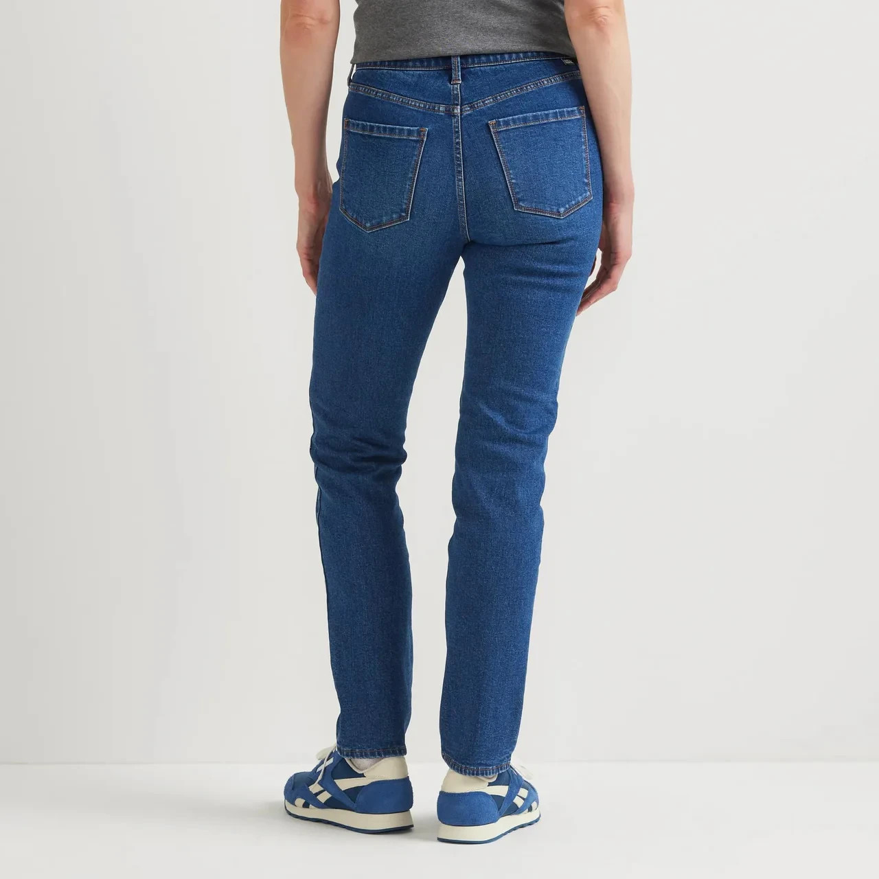 Eddie Bauer Women’s Venture Stretch Fleece-Lined Slim Straight Leg Jeans