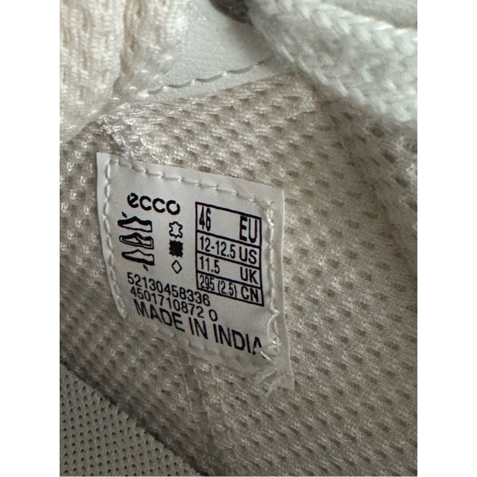 ECCO Men Street Lite Retro Sneaker Mens 46 EU 12 US White