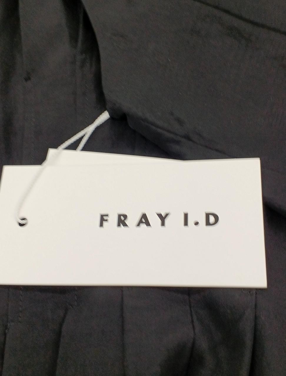 Fray I.D V-Neck Dress Black Size 1 51in Front & Back Knit Sleeveless