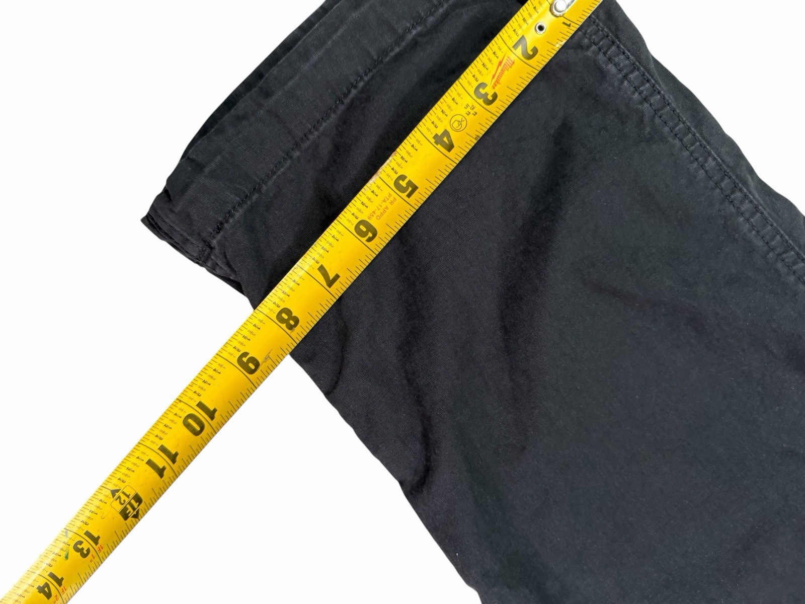 Uniqlo U Men’s Black Cotton Twill Cargo Pants M 29W Relaxed Straight Pockets