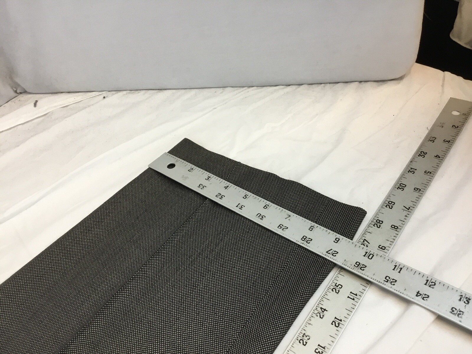 Tom James Corporate Image Pants 36×28 Gray Check Wool USA EUC YGI T1-303
