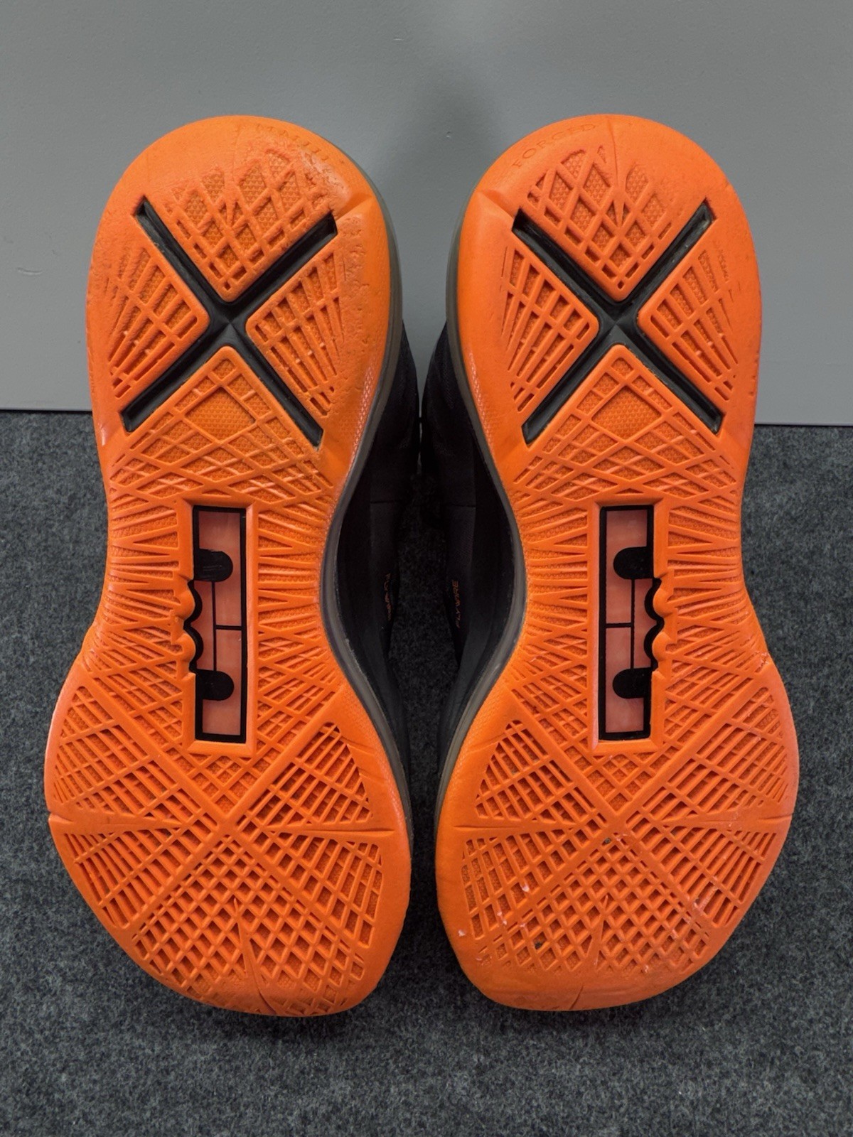 Nike LeBron 10 X Lava Grey Black Orange Sneakers Mens (no Size Tag) Please Read