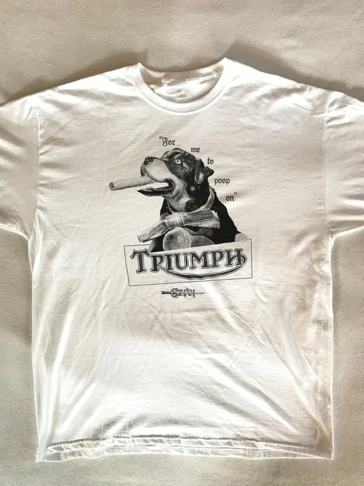 The Insult Comic Dog Conan O’Brien Funny 90s TV Comedy White T Shirt HOT ITEM