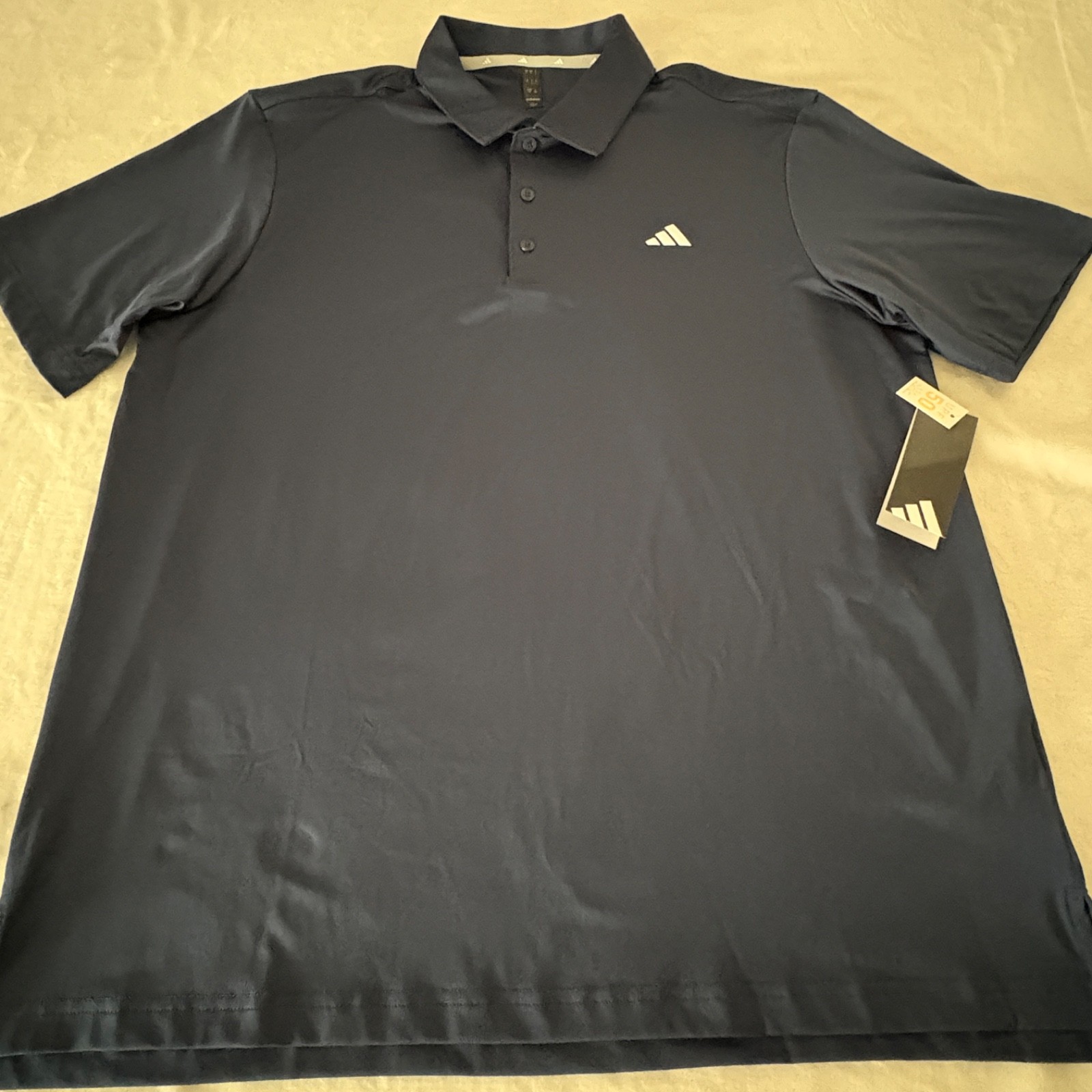 Adidas Ultimate Polo Shirt Men’s Size Large Navy Blue Golf Casual Performance