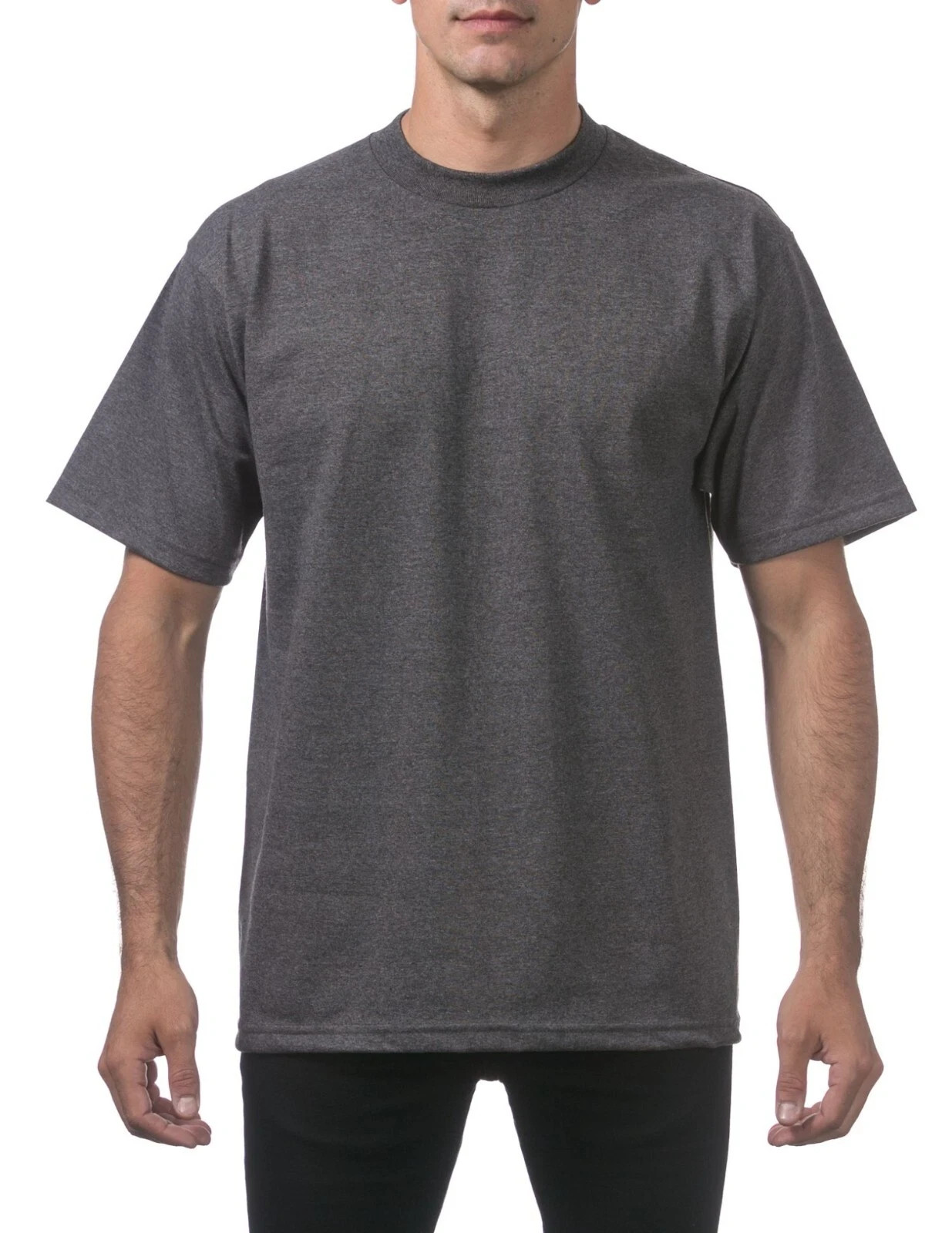 Pro Club Men’s Heavyweight Cotton Short Sleeve Crew Neck T-Shirt