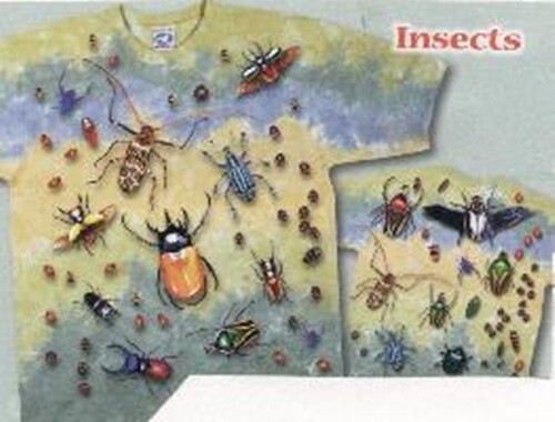 Insects NEW t-shirt XXL, XL adult Liquid Blue vintage white made in USA label