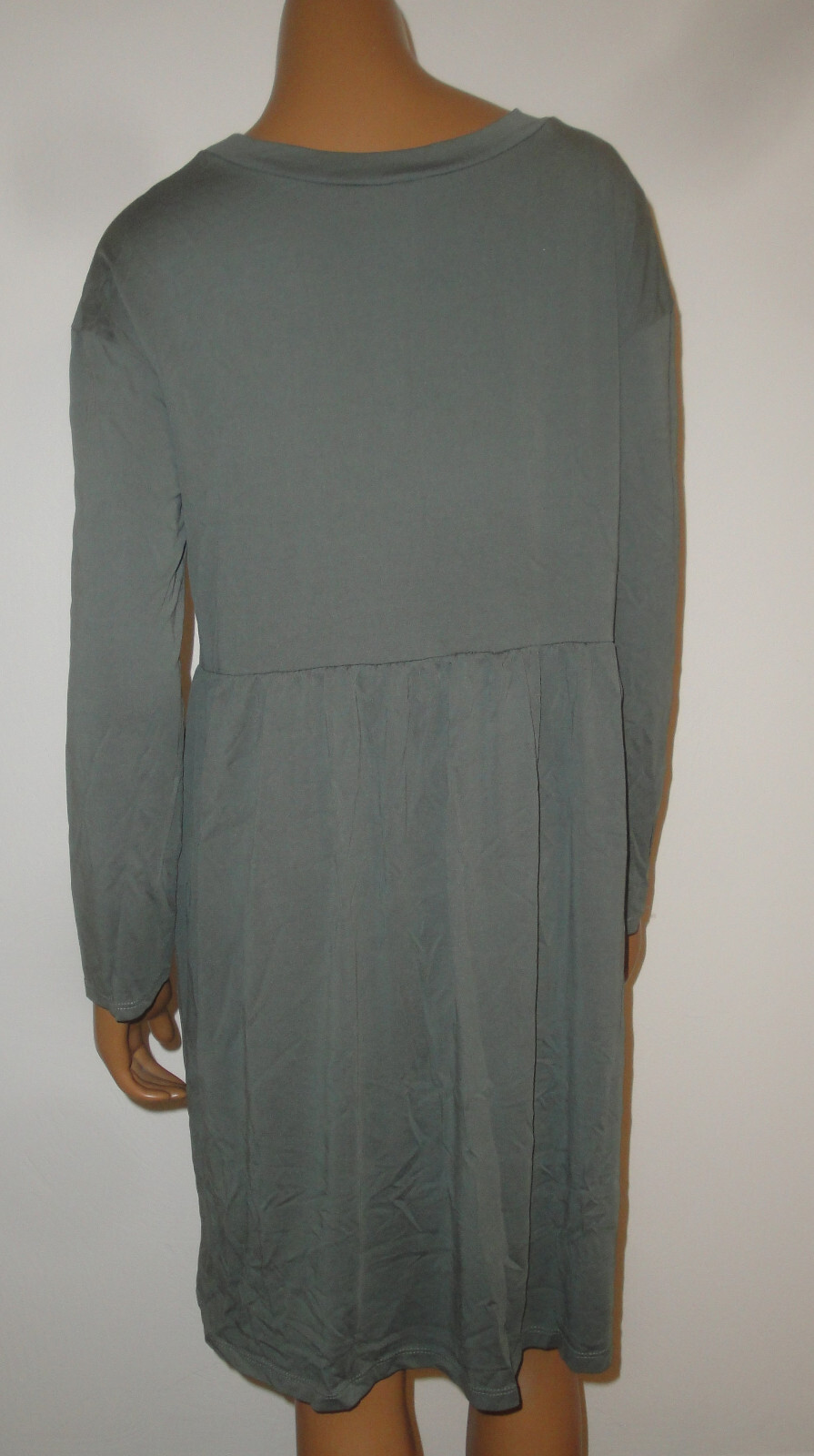 LIME N’ CHILI Casual Shirt Dress,Stretchy,Silky Stretch,Pocket,Olive Green,M