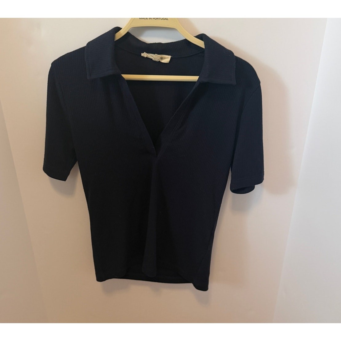 Madewell Navy Blue Polo Shirt Top Size XXS