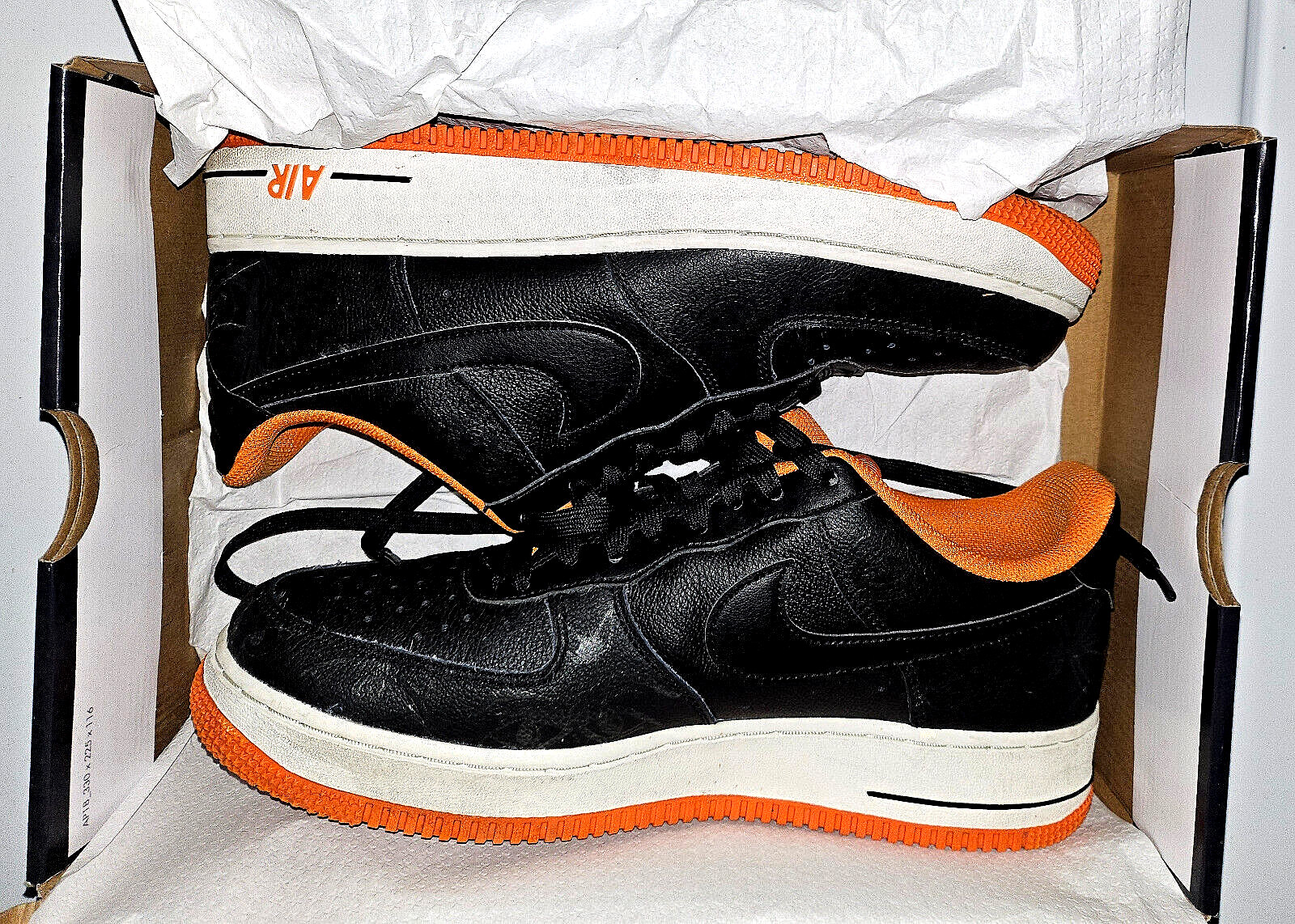 PRISTINE IN ORIGINAL BOX NIKE AF1 07 ‘PREMIUM HALLOWEEN’ BLACK-STARFISH 9.5 M