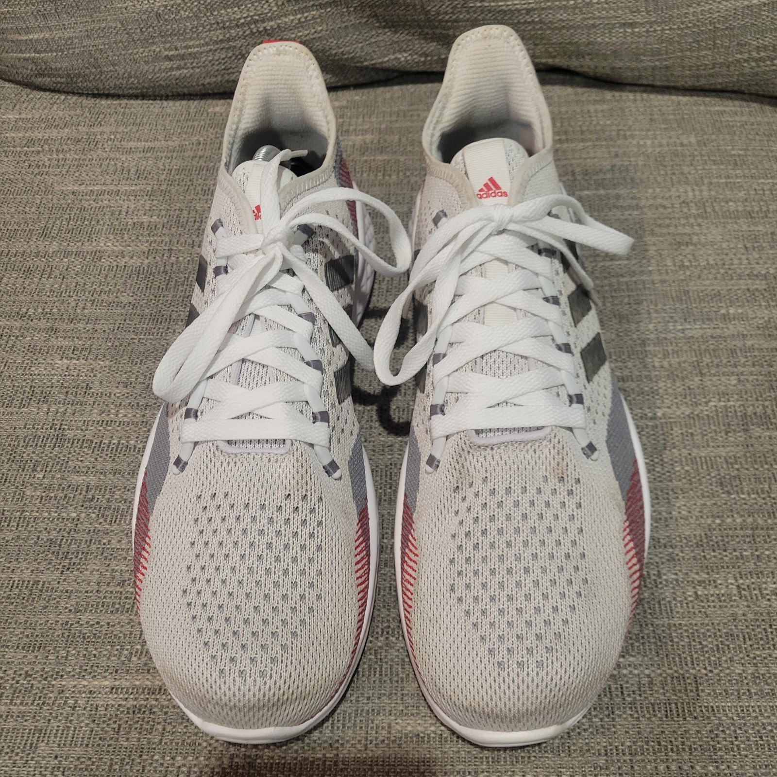Adidas Fluidflow 2.0 Mens Size 11.5 White Gray Running Shoes Sneakers GW1902