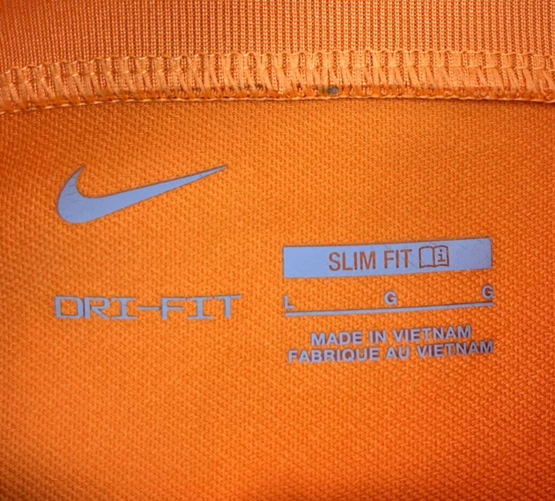 FC Barcelona Nike 21/22 Strike Drill Top Mens Large Orange Dry-Fit Quarter Zip