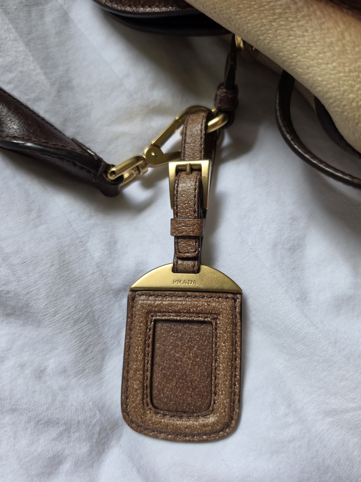 Prada Cinghiale Medium Pleated Frame Satchel Bag
