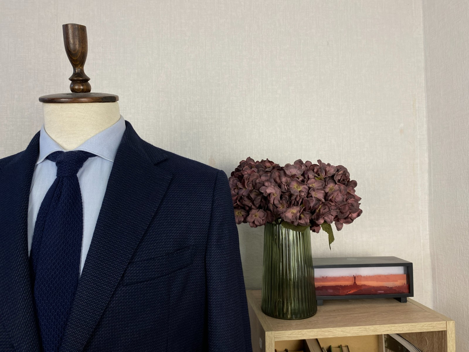 Linea Sartoriale Dark Blue Wool Cashmere Half Lined Silk Italian Blazer 42 EU 52