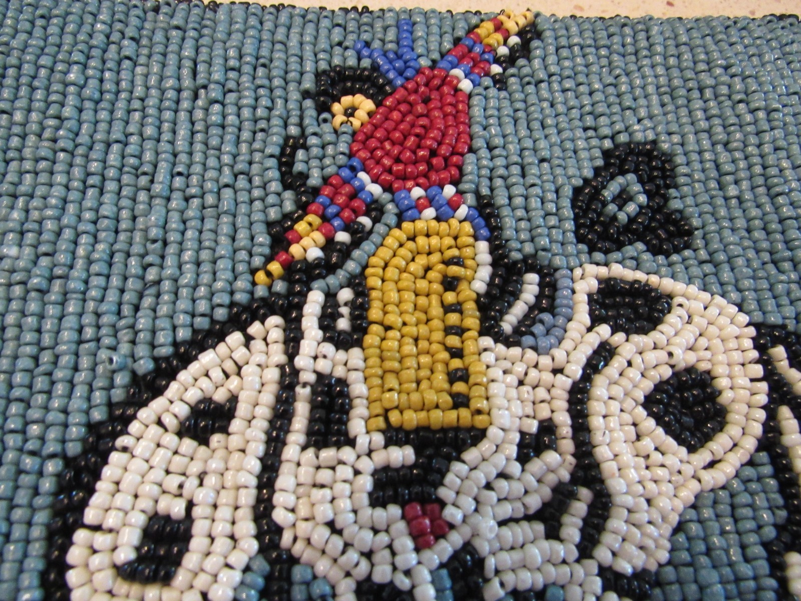 Double D Ranch Beaded Clutch EUC