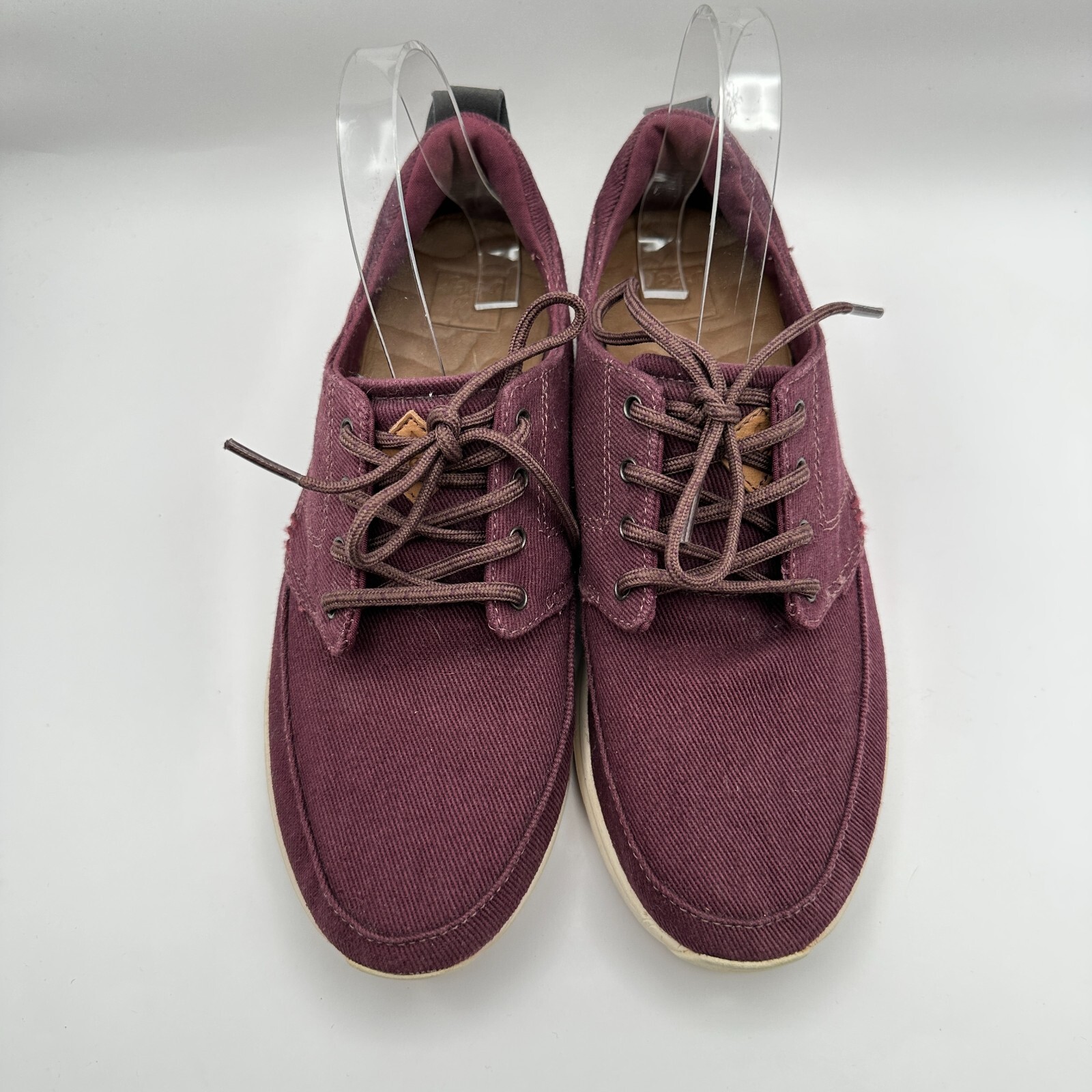 Reef Rover Canvas Sneakers Shoes Womens Size 8.5 Maroon Red Casual Travel Beach