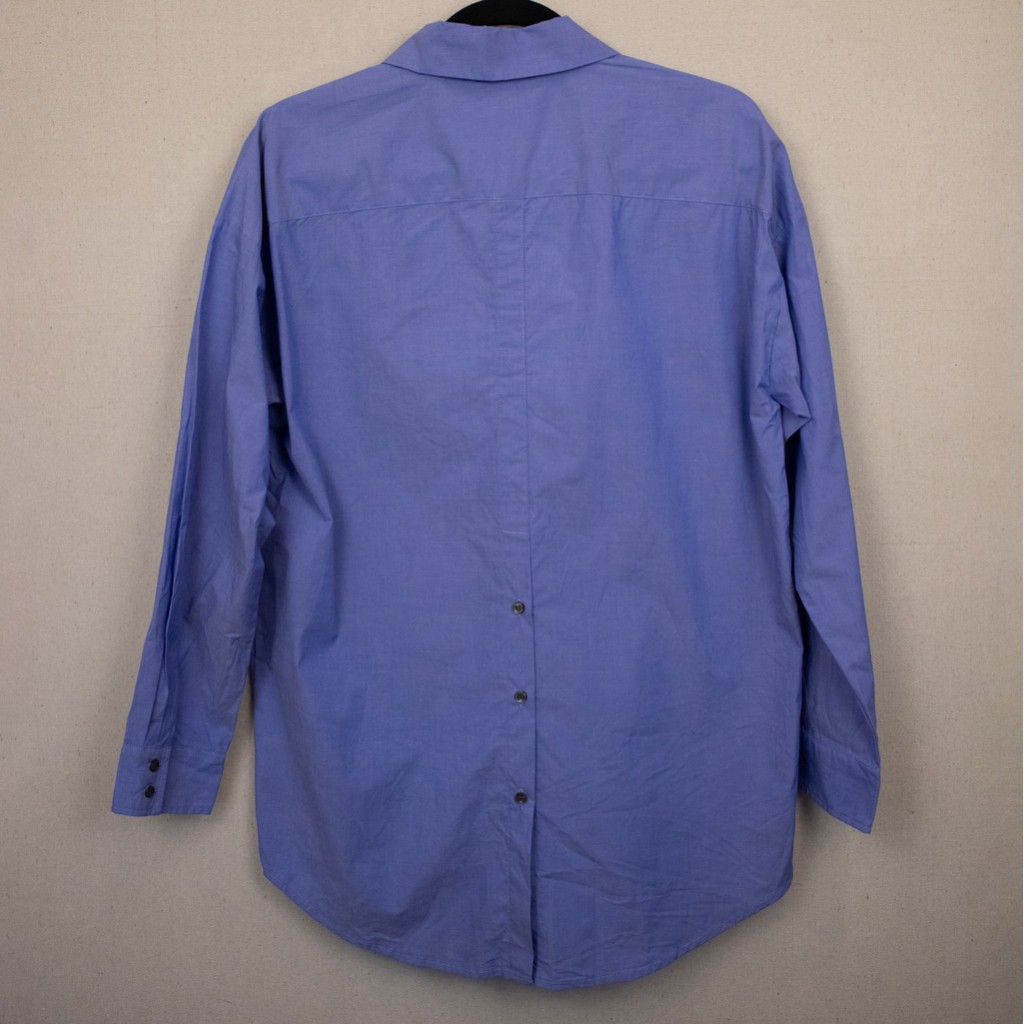 J. McLaughlin Larrie French blue button down long sleeve shirt-M