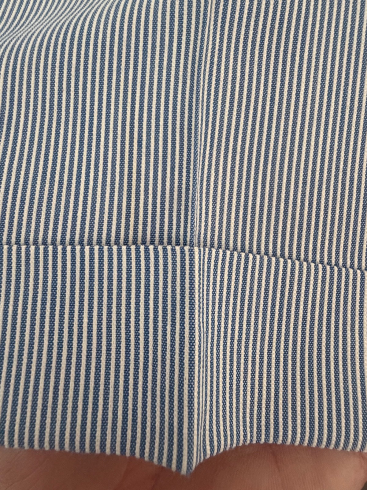 VTG Haspel Seersucker Suit Union Made USA Blue White Pinstripe 32×29 (aprox)