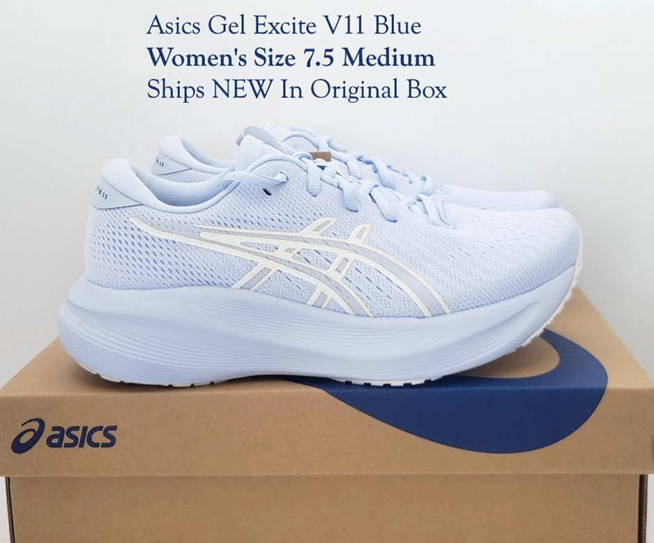 Asics Womens (Size 7.5 Medium B/M) NEW Gel Excite 11 Athletic Sneakers Blue