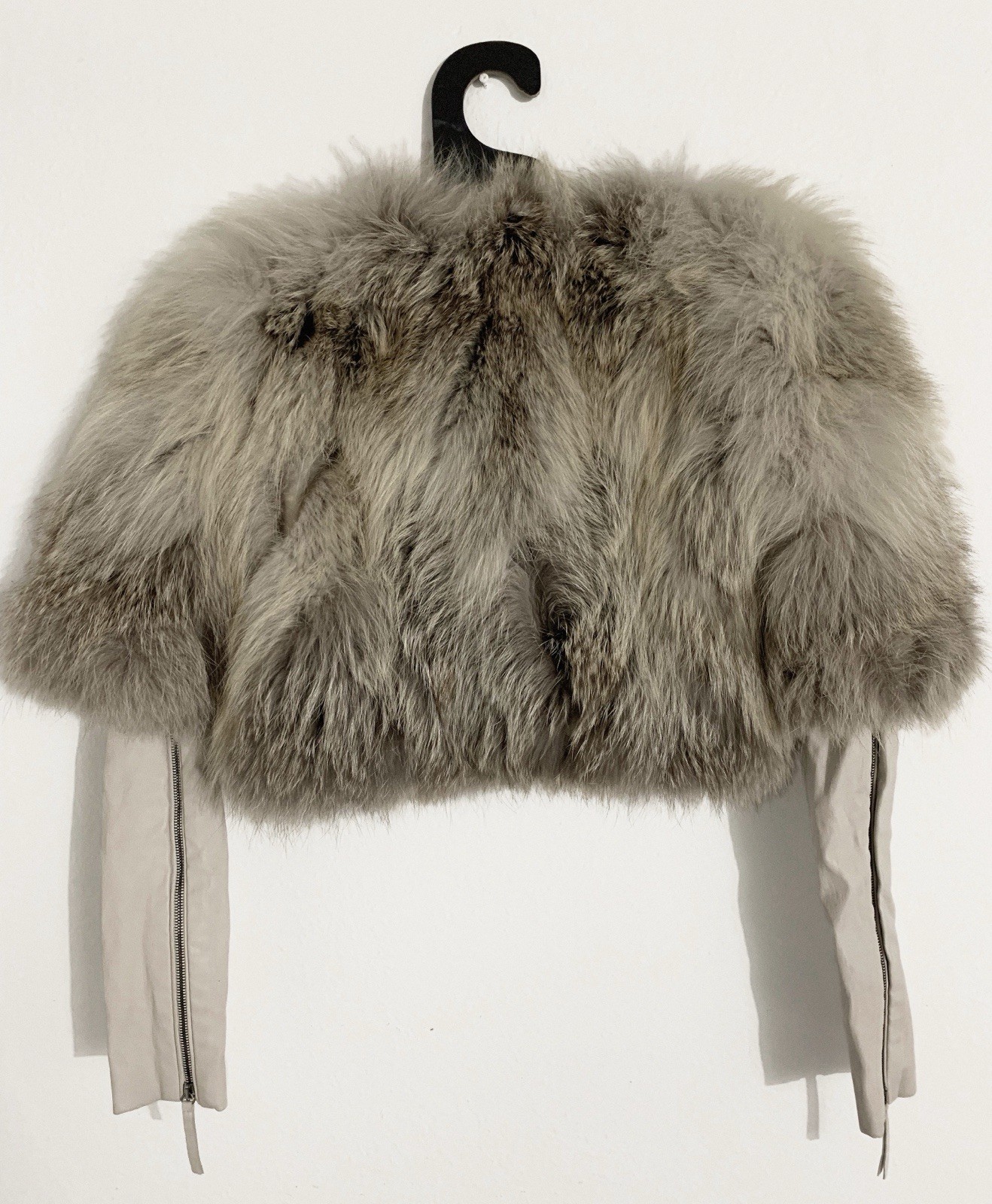 Roberto Cavalli Cropped Fox Fur Jacket