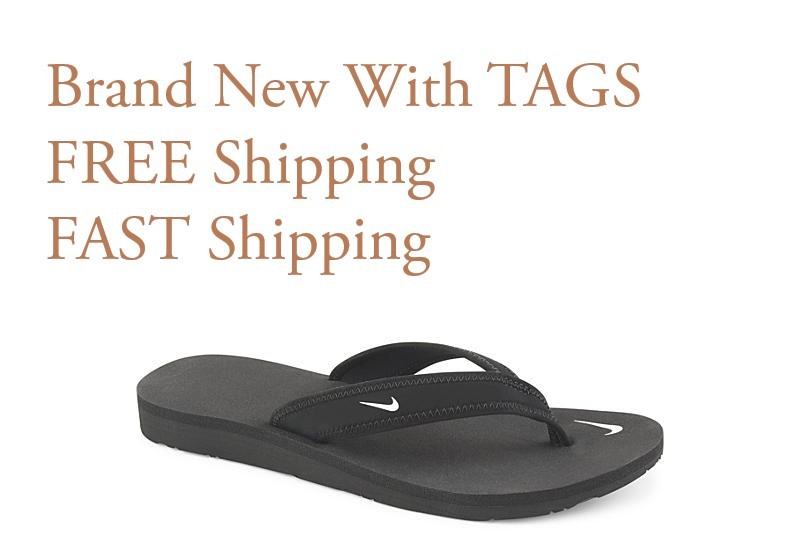 Brand New NIKE CELSO THONG BLACK FLIP FLOP WOMEN Size 5-11 -SHIPS SAME DAY