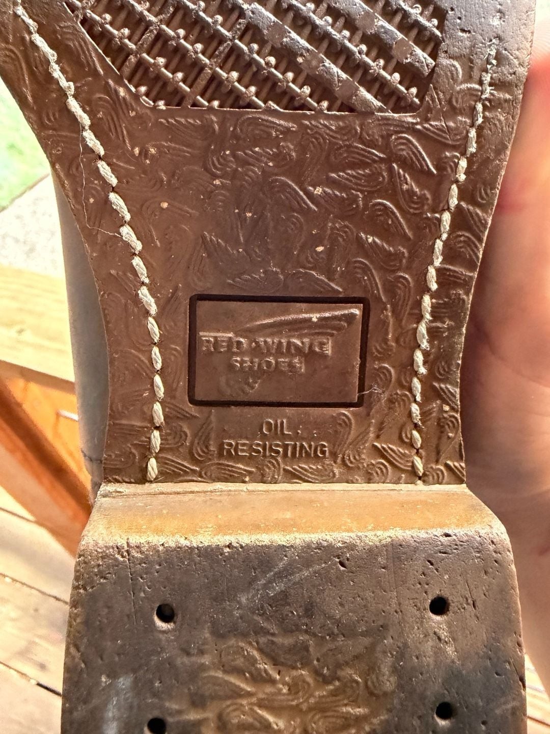Red Wing Pecos Brown Leather Pull-On Western Work Boots Model 593
