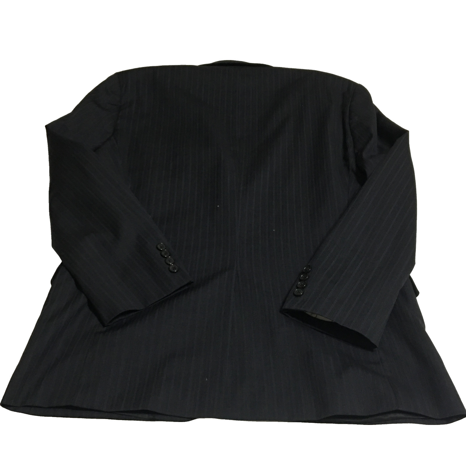 Lauren Ralph Lauren Wool 2pcs Suit Mens 44R Two Button Jacket Pants 36×29 Black
