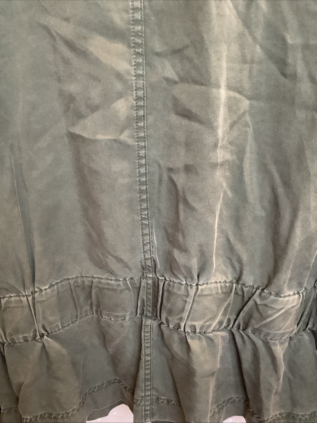 Popsugar Forest Green Lace Up Snap Button Womens Large Lightweight Jacket