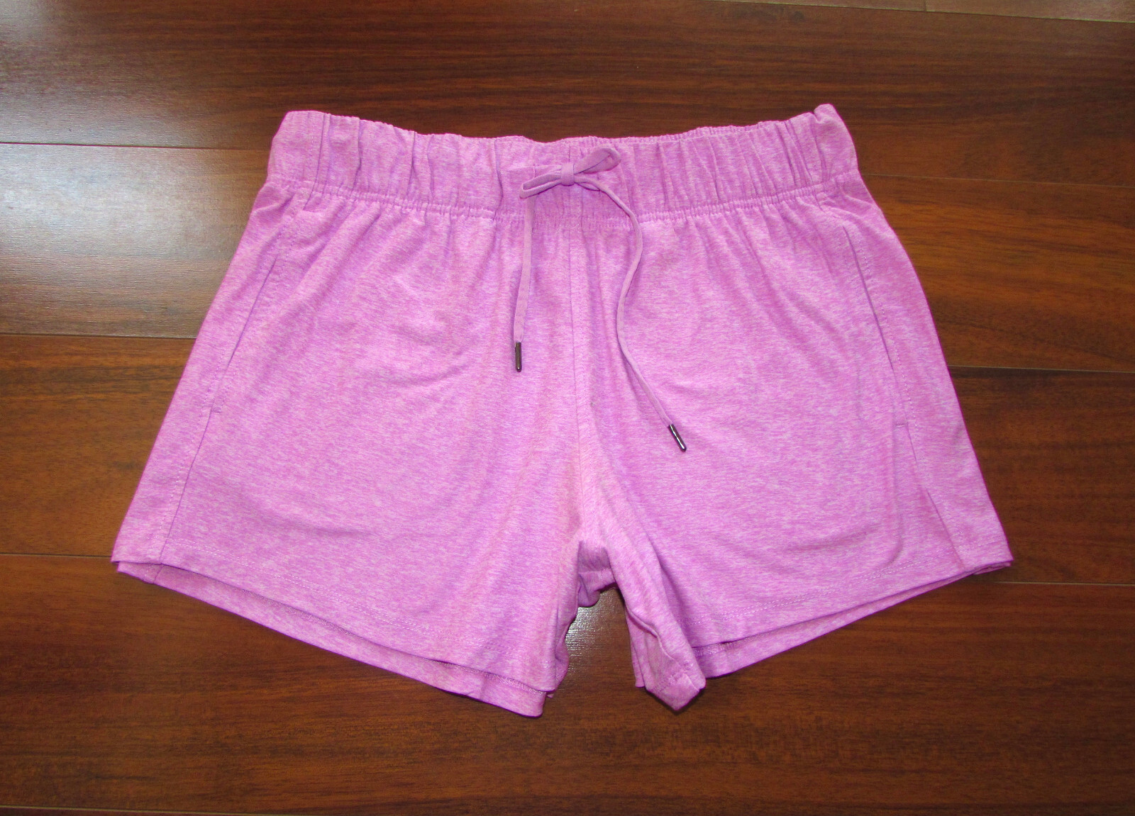ATHELTIC WORKS ~ Size M ~ Candy Pink! Drawstring Wide Leg Shorts w/Pockets! a20