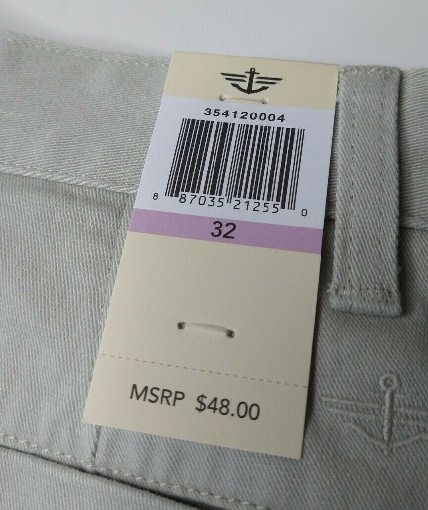 Dockers Mens Shorts Size 32 Light Gray, Has Smart Phone Pocket! New NWT