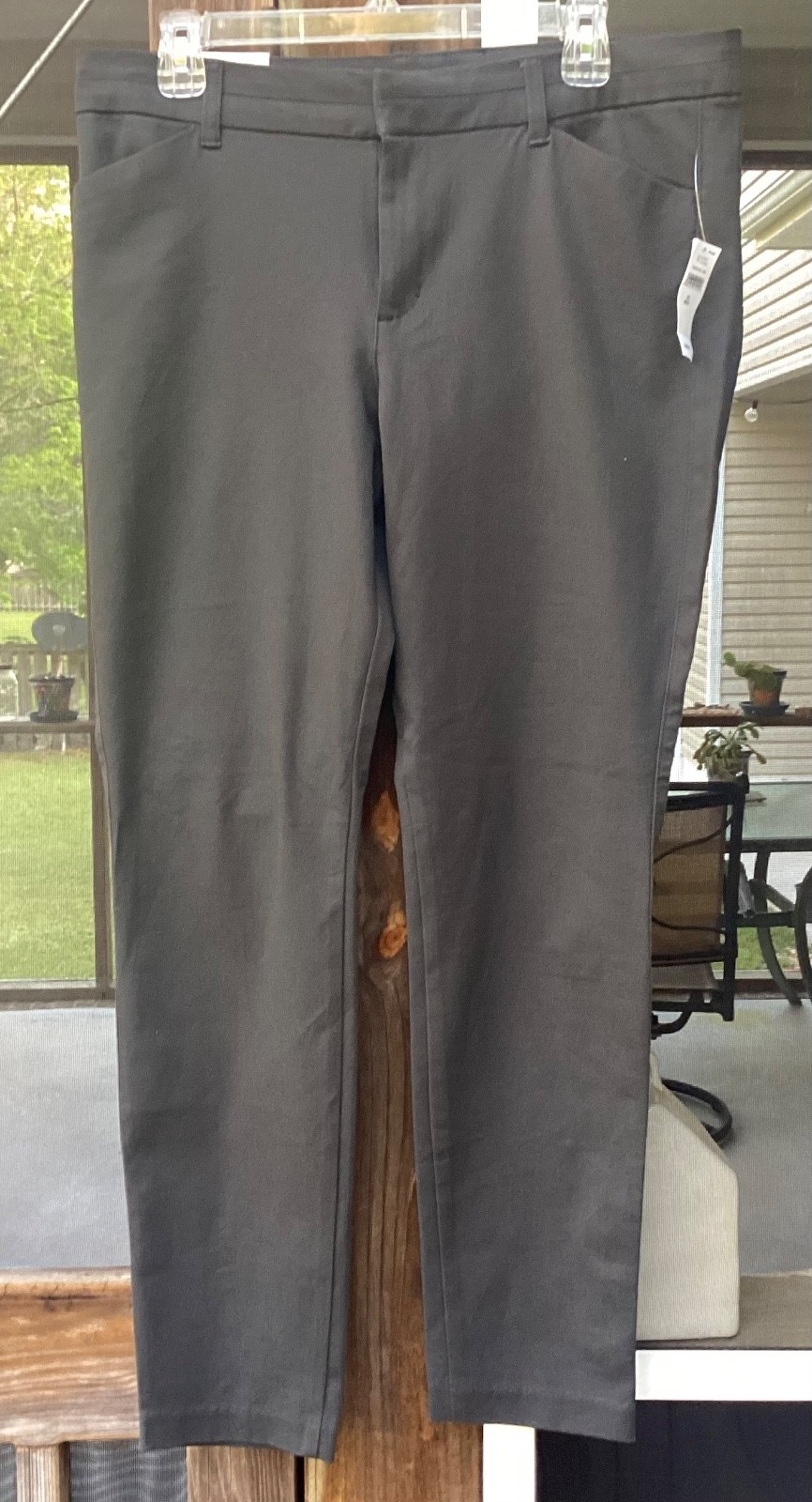 Gap Slim City Dark Gray Pants, 12, NWT, msrp $49.99 *SALE*