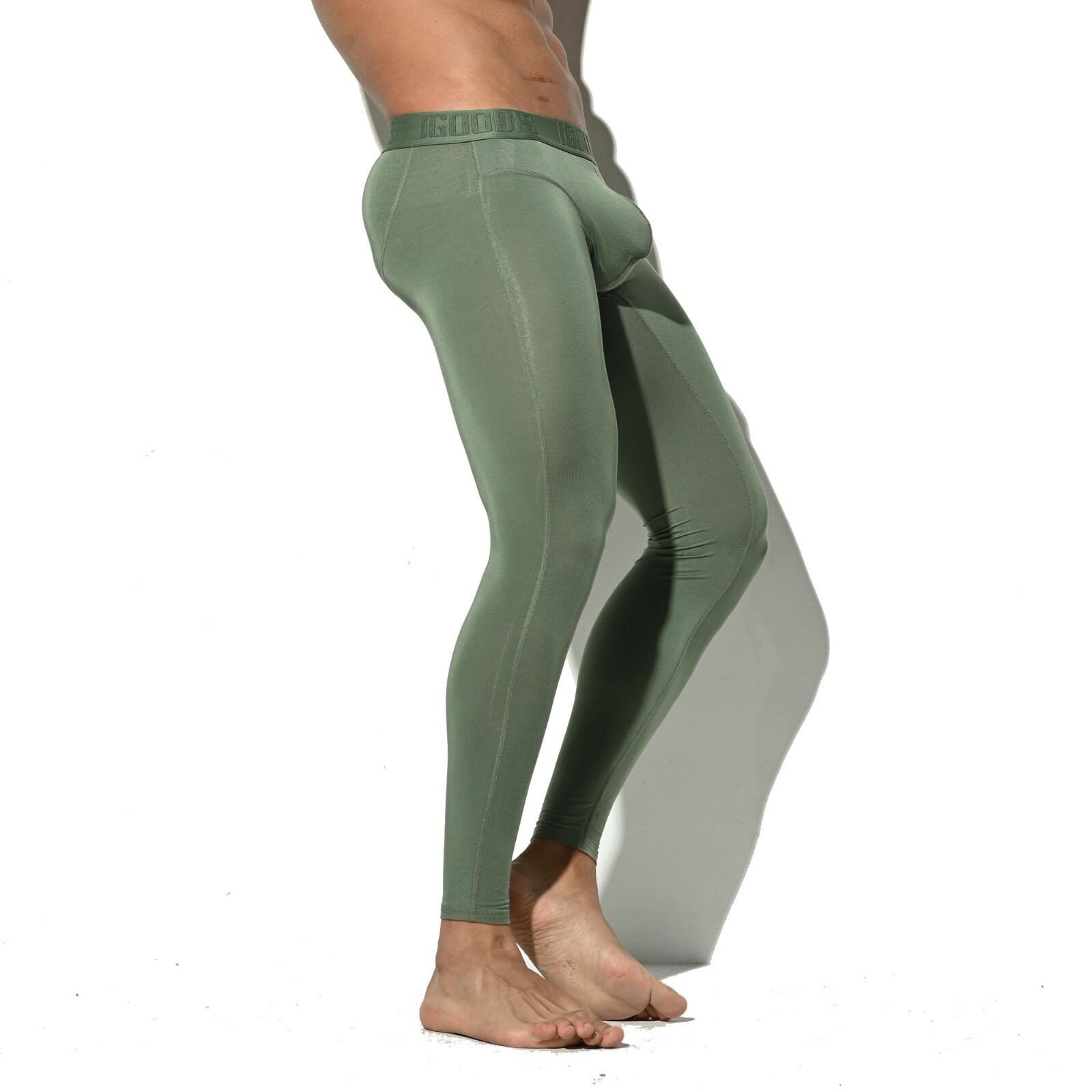 Mens Solid Modal Big U-Pouch Thermal Underwear Guys Long Johns Warm Bottoms 1113