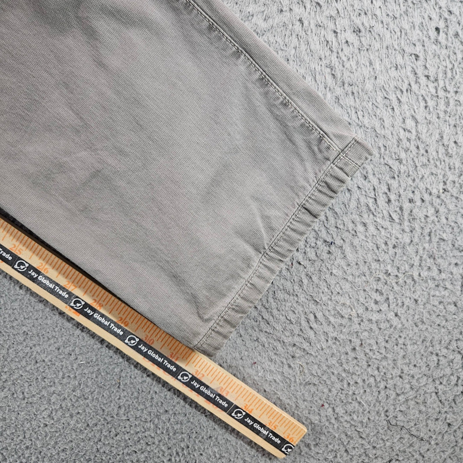 Meyer Diego Mens Pants Gray Cotton Stretch Straight Leg Trousers Size 36×32 54