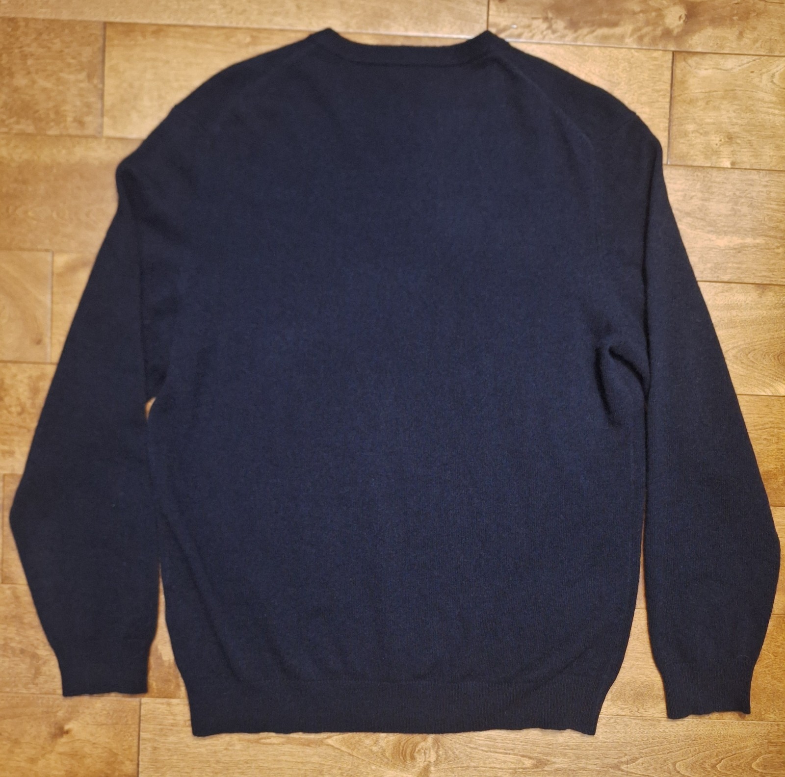 Club Room Cashmere Men’s Large Crew Neck Pullover Black Sweater EUC
