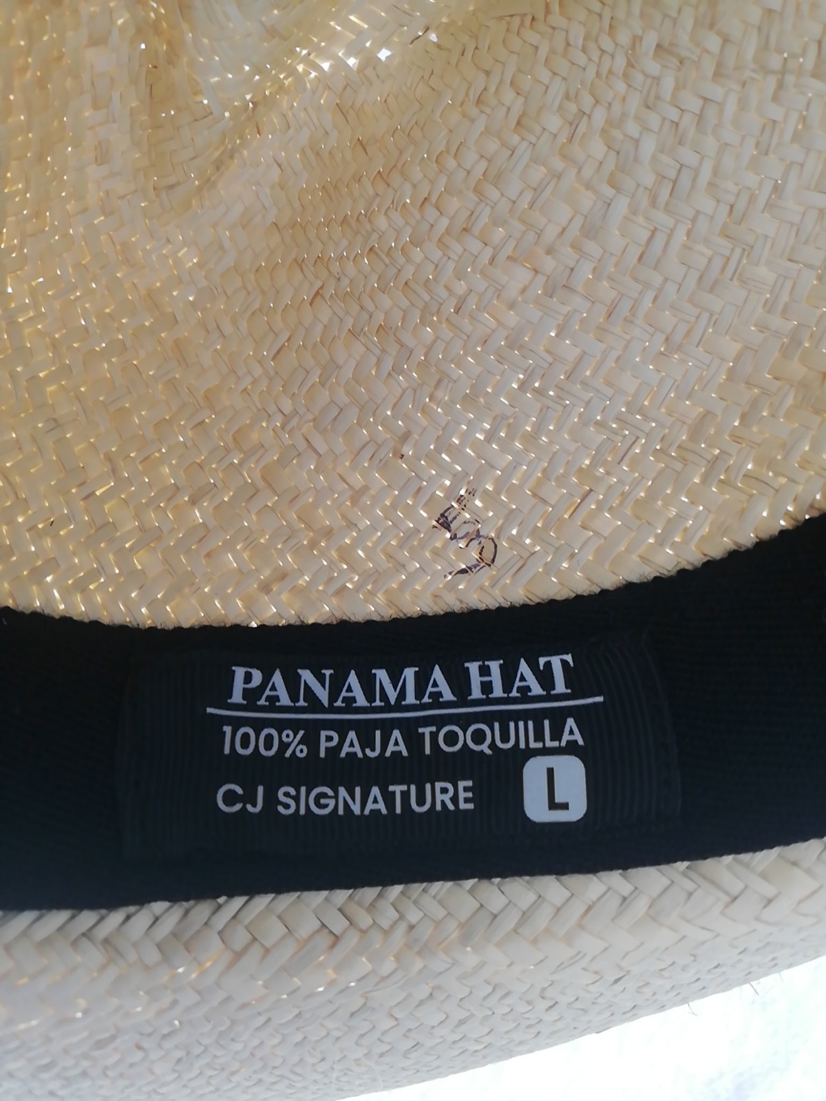 GENUINE ECUADOR HAT “PANAMA HAT” 100% TOQUILLA STRAW LARGE 60Cm CLASSIC BEIGE