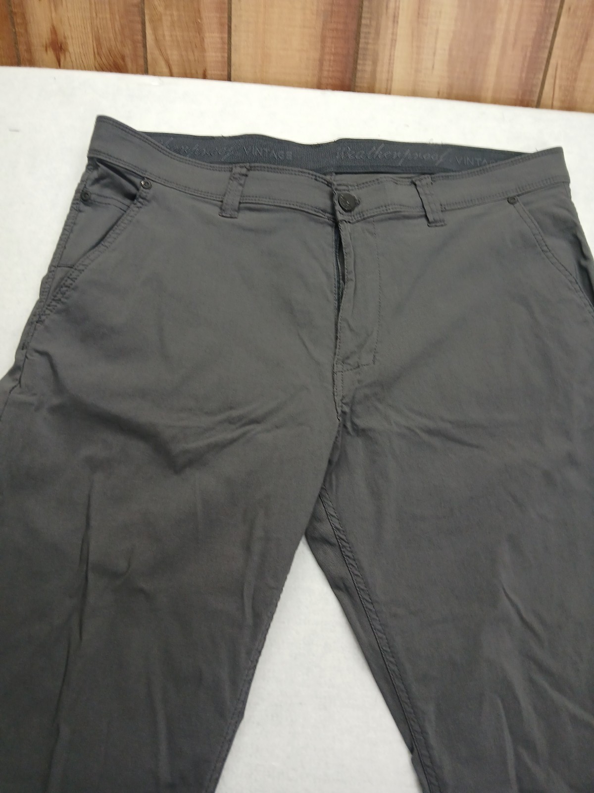 WEATHERPROOF VINTAGE MEN’S STRETCH CANVAS PANT GRAY 38X32